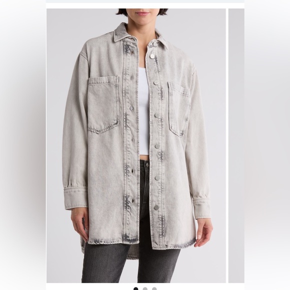 All Saints Light Gray Denim Jacket/dress - Picture 1 of 7